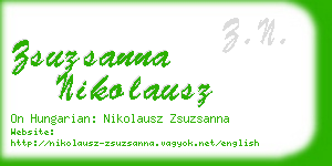 zsuzsanna nikolausz business card